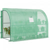 Outsunny Serre De Jardinage De Plain-pied Exterieure, Vert