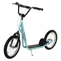 Aosom Scooter Guidon Reglable Enfants Jouet Pour 5+ Avec Freins Doubles Avant Et Arriere Roues Gonfl