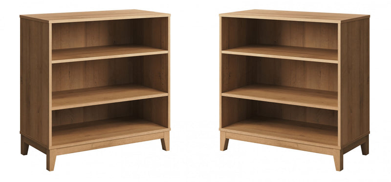 Modulr Bibliotheque A 2 Tablettes Reglables – Chene Naturel