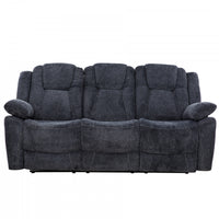  Sofa inclinable manuel Renner de 80 po rembourre avec levier - Gris fonce