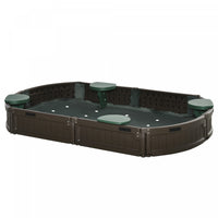 Kids Outdoor Bac A Sable Avec Housse, Station De Jeu Pour Enfants, Avec Siege D'angle, De 3 A 12 Ans