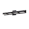 Lumière de coiffeuse murale Viola de Dainolite avec fini noir mat et 4 ampoules à DEL
