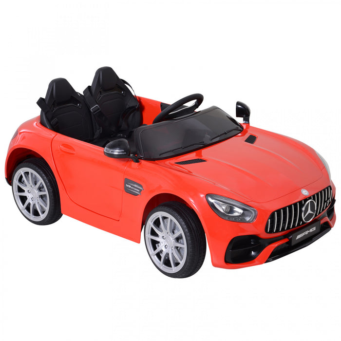 Aosom Voiture Pour Enfants Sous Licence 12 V Avec Telecommande, Roue De Suspension, Vitesse Reglable, Rouge