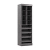 Organisateur de garde-robe pour chaussures Pur de Bestar de 25 po (L) - gris écorce