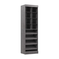 Organisateur de garde-robe pour chaussures Pur de Bestar de 25 po (L) - gris écorce