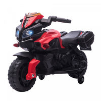 Aosom Enfants Pedale Electrique Moto Ride-on Jouet Alimente Par Batterie Rechargeable 6v Corne Phare