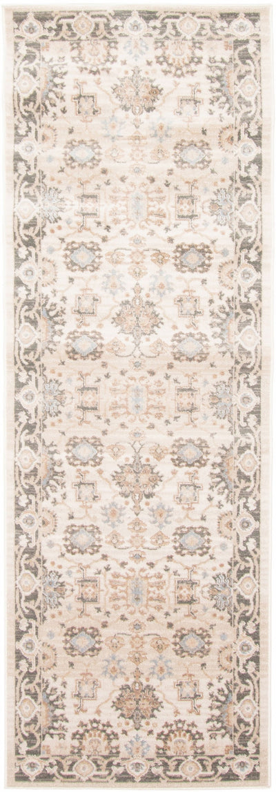 Gloria Ivory Runner Area Rug - 2'8" X 8'2"   | Carpette longue Gloria ivoire - 2 pi 8 po x 8 pi 2 po