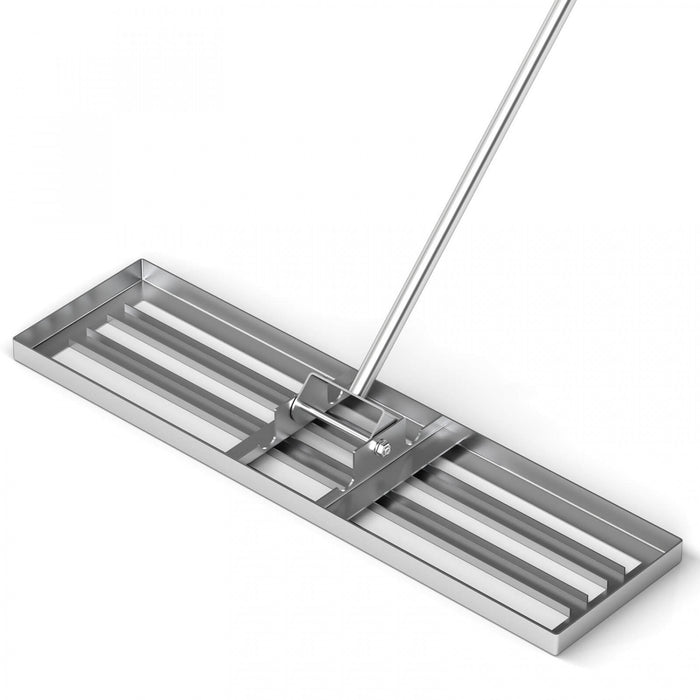 Costway Pelouse Nivelage Rake 36 \"x 10\" Outil De Pelouse De Niveau Pour Jardin Arriere-cour/pelouse Argent