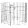 PawHut Parc pour Chiens et Chiots a 8 Panneaux, Enclos d’Exercice pour Animaux, Interieur/Exterieur, 91 cm de Haut
