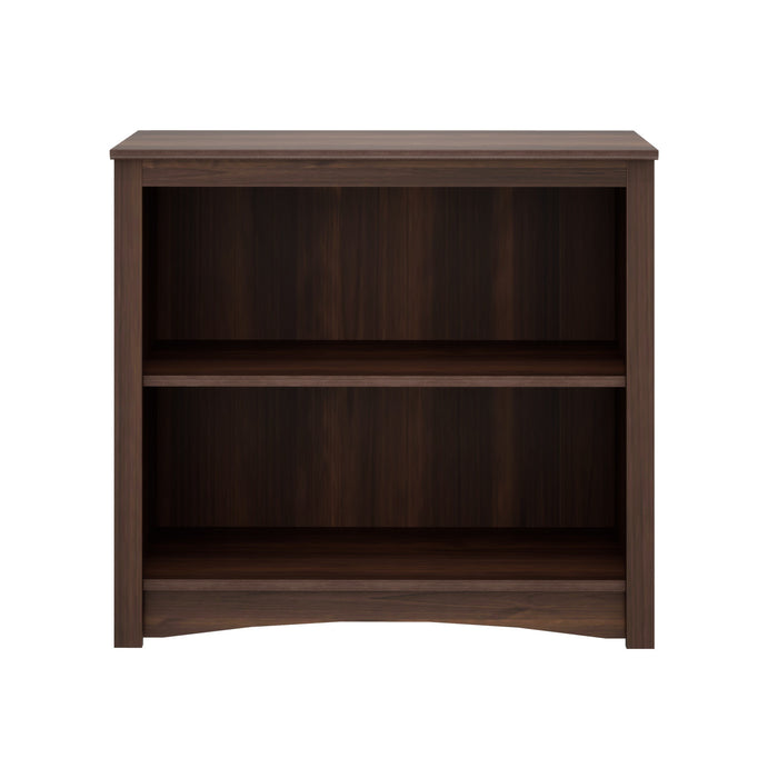 Bibliothèque à 2 tablettes - espresso