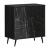 Armoire de rangement Oxford à 2 portes - chêne noir 