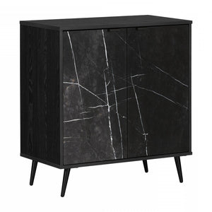 Armoire de rangement Oxford à 2 portes - chêne noir 