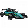 Qaba Kart Electrique 12 V Pour Enfants Avec 4 Roues Absorbant Les Chocs, Voiture De Course Exterieure Avec Bluetooth, Telecommande, Klaxon Musical, Pour Les 3 A 6 Ans, Vert