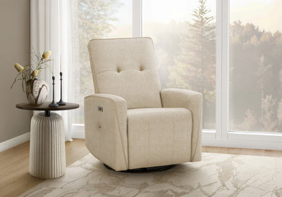 MONARCH SPECIALTIES 30" WIDE UPHOLSTERED RECLINING CHAIR, USB PORTS INCLUDED, BEIGE FABRIC, CONTEMPORARY, MODERN RECLINER | MONARCH SPECIALTIES 30" DE LARGEUR FAUTEUIL INCLINABLE REMBOURRE, PORT USB INCLUS, TISSU BEIGE, CONTEMPORAIN, MODERNE