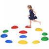 Outsunny 12 Pieces D'equilibre Pour Enfants, Parcours D'obstacles, Jeu Sensoriel, Pierres De Riviere, Jeux D'interieur Et D'exterieur Pour 3 A 8 Ans, Empilables