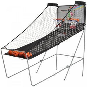 Homcom Double Shots Arcade Basketball Systeme Pliable Deux Joueurs Basketball