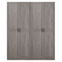  Armoire moderne Hopkins 2 pieces en gris