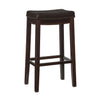 Tabouret bar Claridge en similicuir et sans dossier - brun