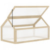 Outsunny en bois à cadre froid serre jardin portable surélevé avec dessus ouvrable pour l’intérieur, l’extérieur, les fleurs, les légumes, les plantes, 35,5 « x 20,5 » x 19,5 « , bois naturel