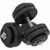 Ensemble d'halteres reglables Soozier, 2 x 55 lb, pour la musculation et le fitness a domicile, noir