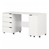 Crea Table De Couture Sur Roulettes - Blanc Solide
