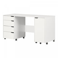  Crea Table De Couture Sur Roulettes - Blanc Solide