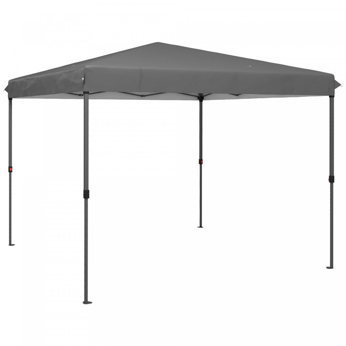 Outsunny 10x10ft Hauteur Reglable Pop Up Canopy Tente Avec 1 Bouton Push