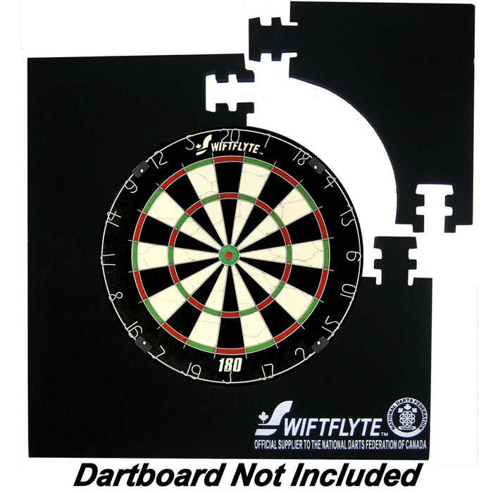 Contour protecteur de cible de jeu de fléchettes NDFC Swiftflyte 4 pièces qui s’emboîtent