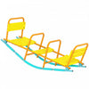 Qaba Balancoire Bascule 2 en 1 pour Enfants de 3 a 8 Ans pour Interieur et Exterieur