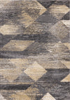Tapis Dayton a motif de losanges vieillis, 5'3\" x 7'7\"