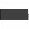 Outsunny Auvent Lateral Retractable 13'x6', Ecran De Confidentialite, Noir