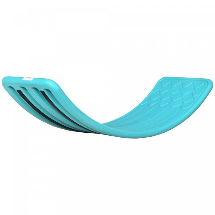 Qaba 32,3\" Planche D'equilibre, Planche A Bascule Courbee, Jouet Montessori Waldorf D'apprentissage Prescolaire, De 3 A 6 Ans, Bleu