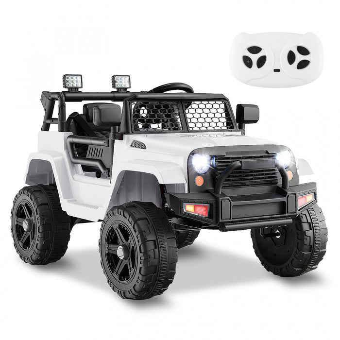 Costway Voiture Electrique 12 V Pour Enfants Costway, Alimente Par Batterie Avec Telecommande, Vehicule Jouet A 4 Roues Pour Garcons Et Filles