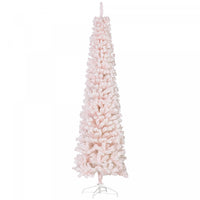 Homcom Arbre De Noel Artificiel Fin Floque De Neige Artificielle 7.5pi
