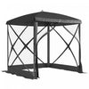 Outsunny Tente De Camping A Ecran Escamotable Installation Instantanee Noir
