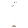Liam Modern 2 Light Floor Lamp, Gold, 66"H | Liam Lampadaire moderne a 2 lumieres, Or, 66 po H