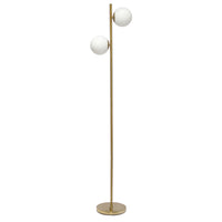  Liam Lampadaire moderne a 2 lumieres, Or, 66 po H
