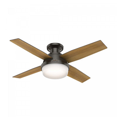 Dempsey Low Profile Ceiling Fan with Light Fixture - Bronze | Ventilateur de plafond Dempsey à profil bas avec luminaire - Bronze