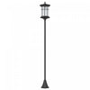 Outsunny Lampadaire Solaire De 72 po, Lampadaire Exterieur A Led Ip44