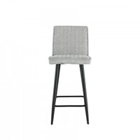 Tabouret de bar Marielle rembourre gris (ens. de 2)