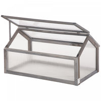 Outsunny en bois à cadre froid serre jardin Jardinière surélevée portable avec dessus ouvrable pour