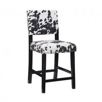 Tabouret Corey Udder Madness de hauteur comptoir en tissu - noir