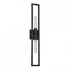 Grande applique murale Wisteria de Dainolite avec fini noir mat et 2 ampoules