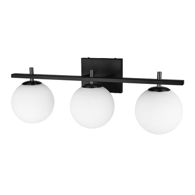 Dainolite Vivaldi 3 Light Vanity Light Matte Black Lamp|Lumière de coiffeuse Vivaldi de Dainolite avec fini noir mat et 3 ampoules