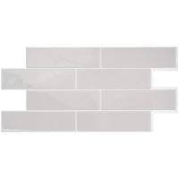 Dosseret Smart Tiles peler et coller 23 x 11, 2 feuilles - Oslo Grey