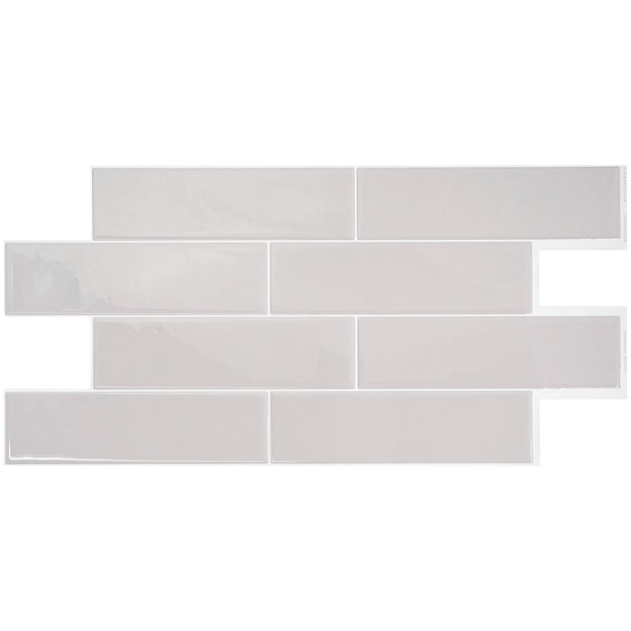 Dosseret Smart Tiles peler et coller 23 x 11, 2 feuilles - Oslo Grey