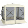 Outsunny Gazebo A Ecran Escamotable Tente De Camping Exterieure