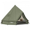 Outsunny Tipi de Camping Impermeable pour 4-6 Personnes, Vert Armee