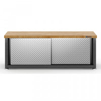 Banc de rangement pour chaussures de Gladiator - bande de roulement argentée