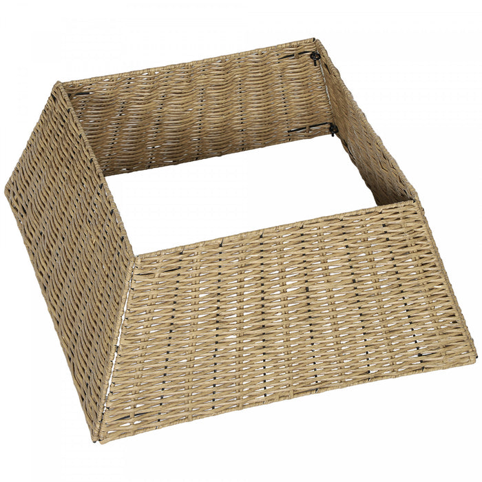 HOMCOM Collier Rustique pour Arbre de Noel, Couverture de Base en Plastique